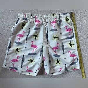 Flamingo Print Swim Shorts